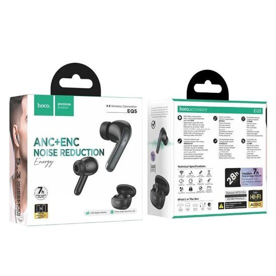Hoco EQ5 Energy Earbud Μαύρα - Image 6