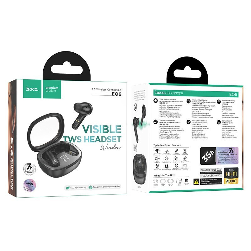 Hoco EQ5 Energy Earbud Μαύρα - Image 10