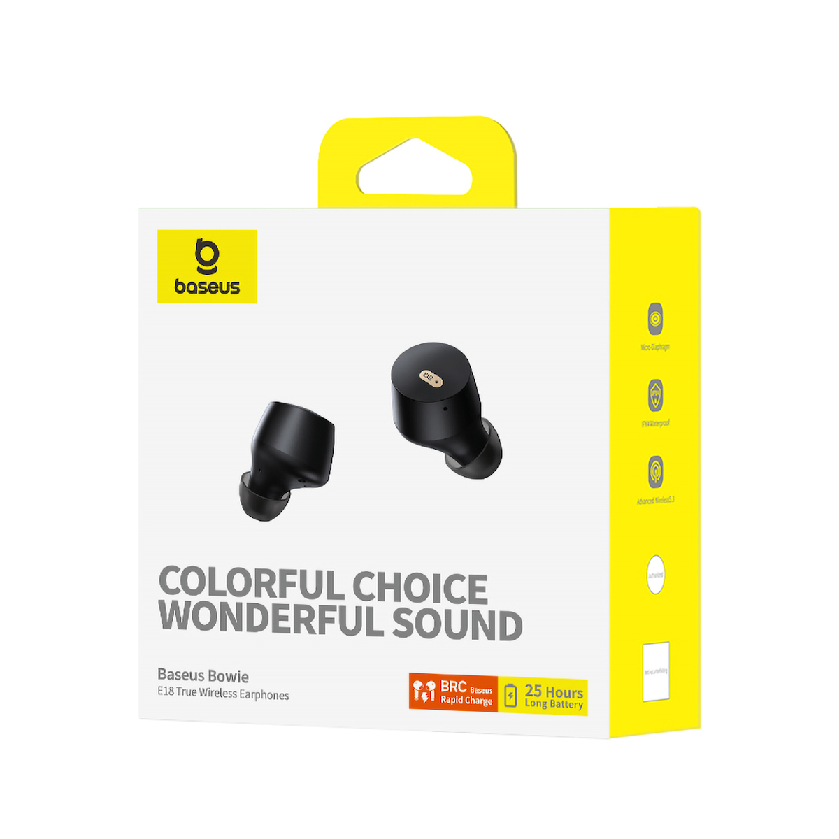Baseus Bowie E18 In-ear Bluetooth Handsfree Ακουστικά με Αντοχή στον Ιδρώτα και Θήκη Φόρτισης Μαύρα - Image 7