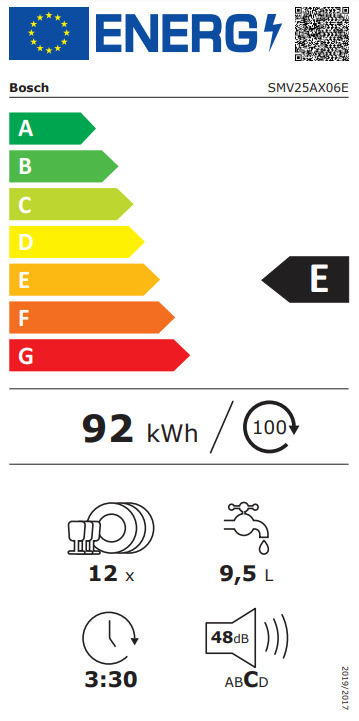 Bosch Πλήρως Εντοιχιζόμενο για 12 Σερβίτσια Π59.8xY81.5εκ. SMV25AX06E - Image 3