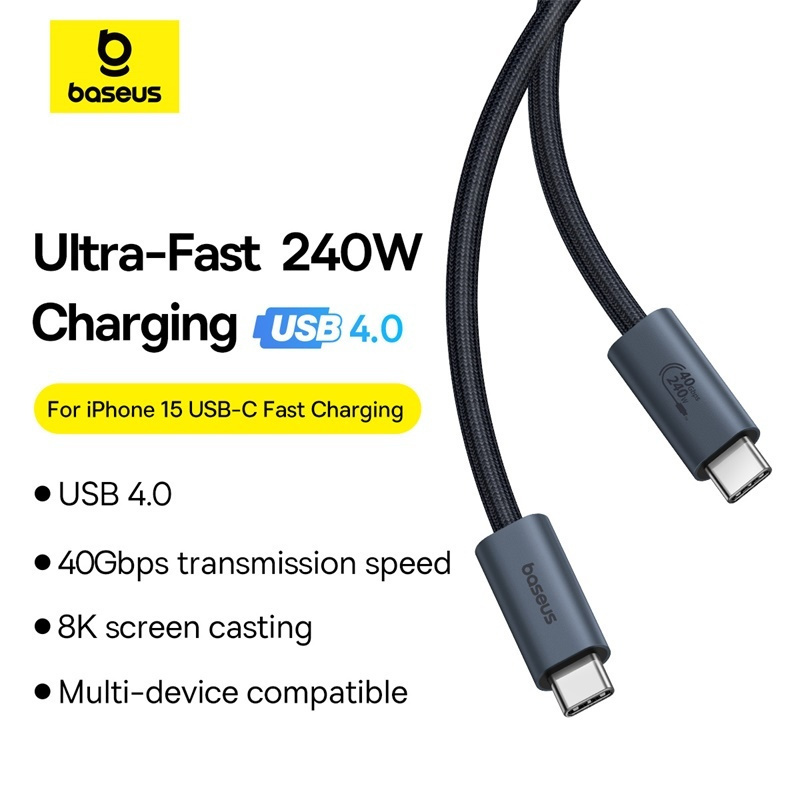 Baseus Flash Series 2 USB 2.0 USB-C male - USB-C 240W 1m (P10311803111-00) - Image 12