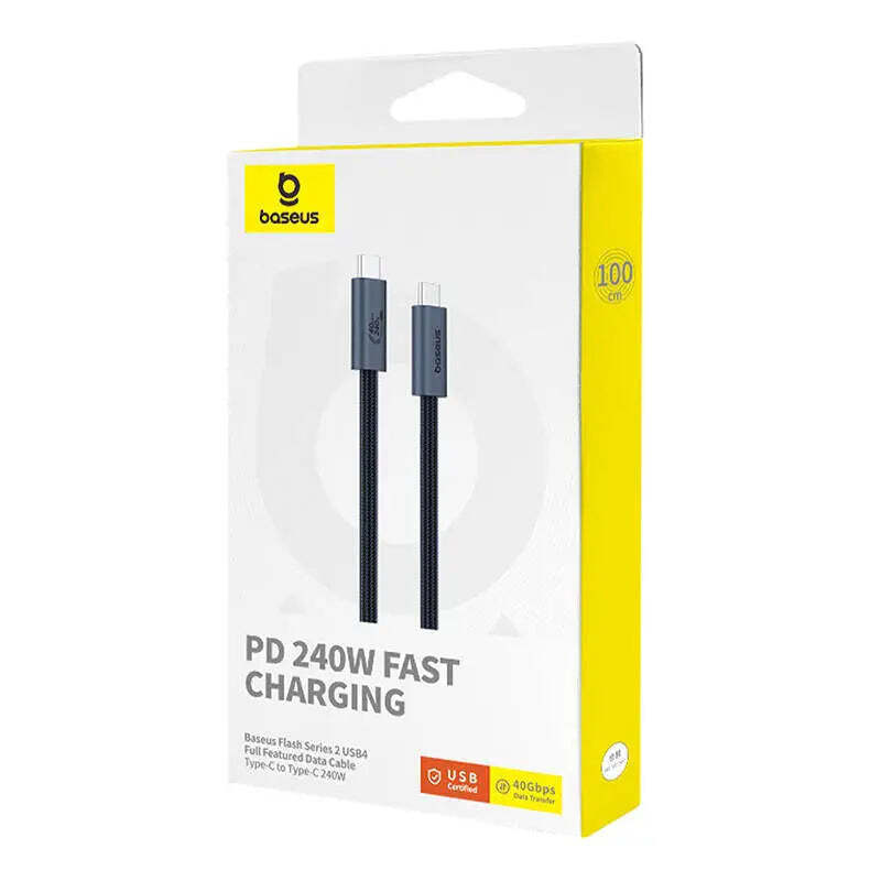 Baseus Flash Series 2 USB 2.0 USB-C male - USB-C 240W 1m (P10311803111-00) - Image 8