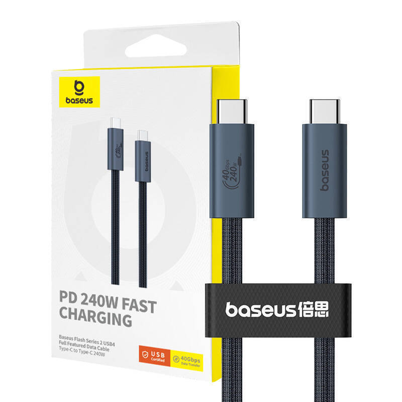 Baseus Flash Series 2 USB 2.0 USB-C male - USB-C 240W 1m (P10311803111-00) - Image 2