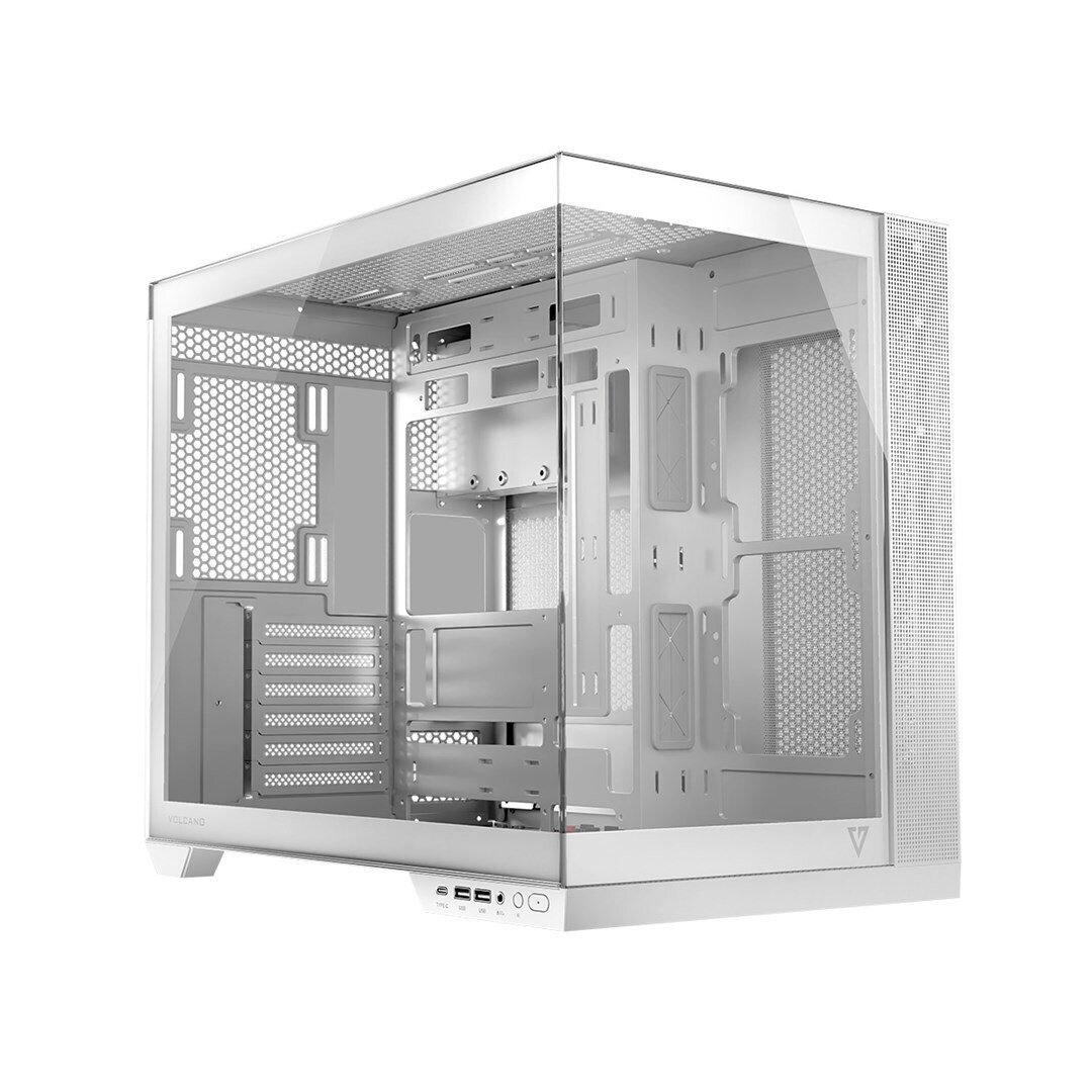 Modecom Panorama Gaming Midi Tower Κουτί Υπολογιστή με Πλαϊνό Παράθυρο Λευκό - Image 3