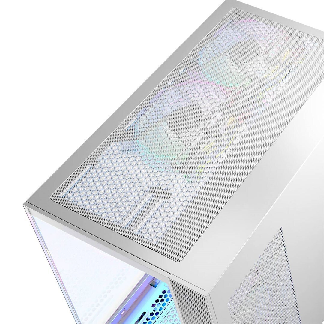 Modecom Panorama Gaming Midi Tower Κουτί Υπολογιστή με Πλαϊνό Παράθυρο Λευκό - Image 5