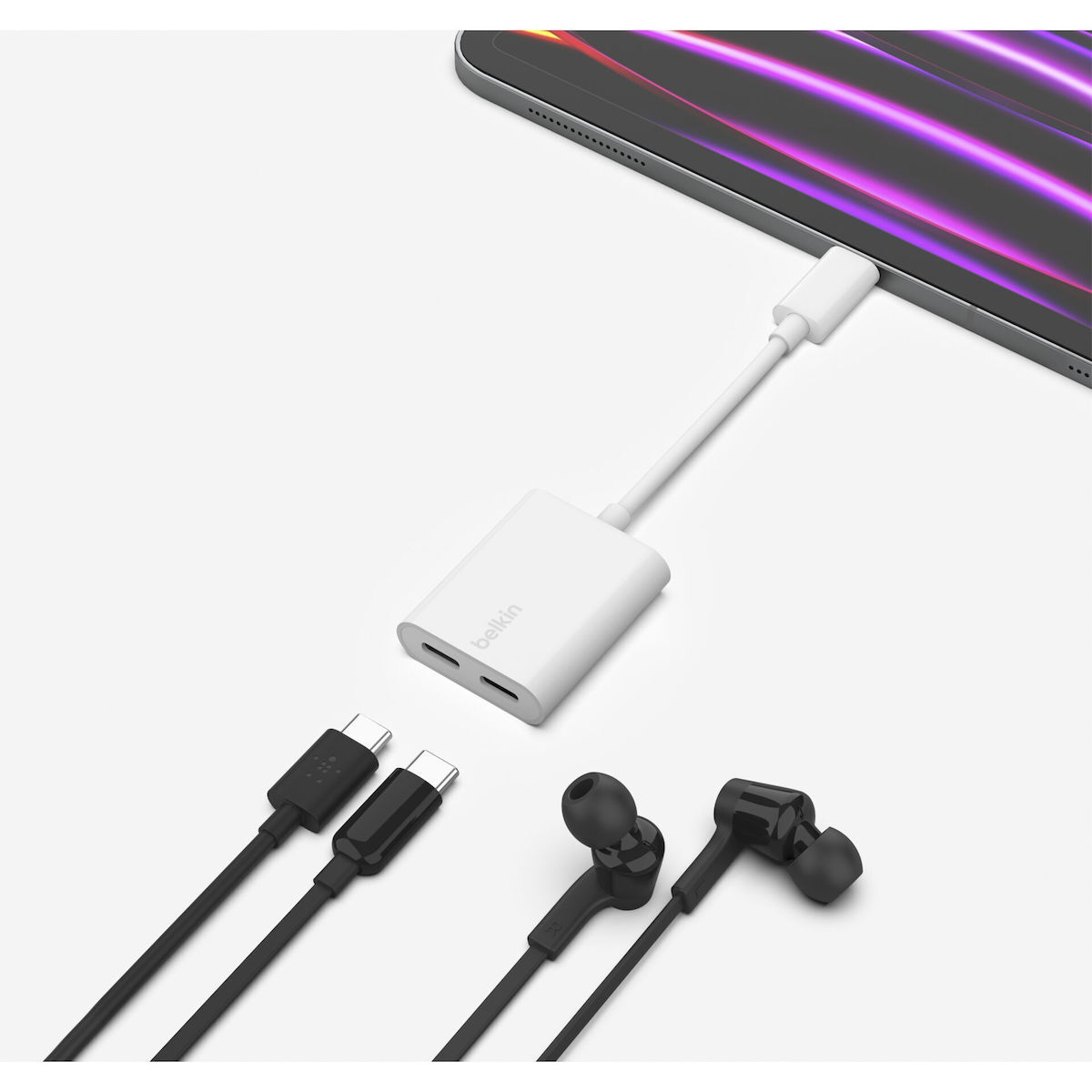 Belkin Connect USB-C male σε USB-C 2x female 1τμχ - Image 6