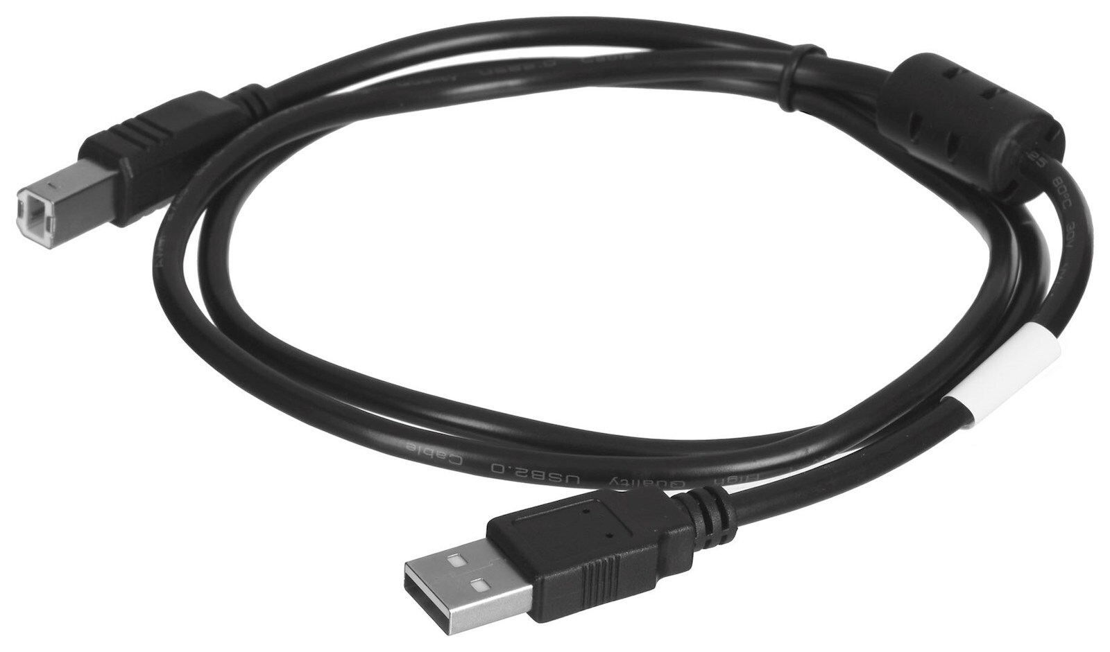 Lanberg USB 2.0 Cable USB-A male - USB-B male Μαύρο 1m (CA-USBA-11CC-0010-BK) - Image 2