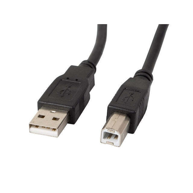 Lanberg USB 2.0 Cable USB-A male - USB-B male 1.8m (CA-USBA-10CC-0018-BK) - Image 2