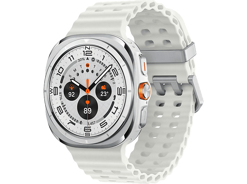 Samsung Galaxy Watch Ultra Titanium 47mm Αδιάβροχο με eSIM και Παλμογράφο (Titanium White) - Image 2