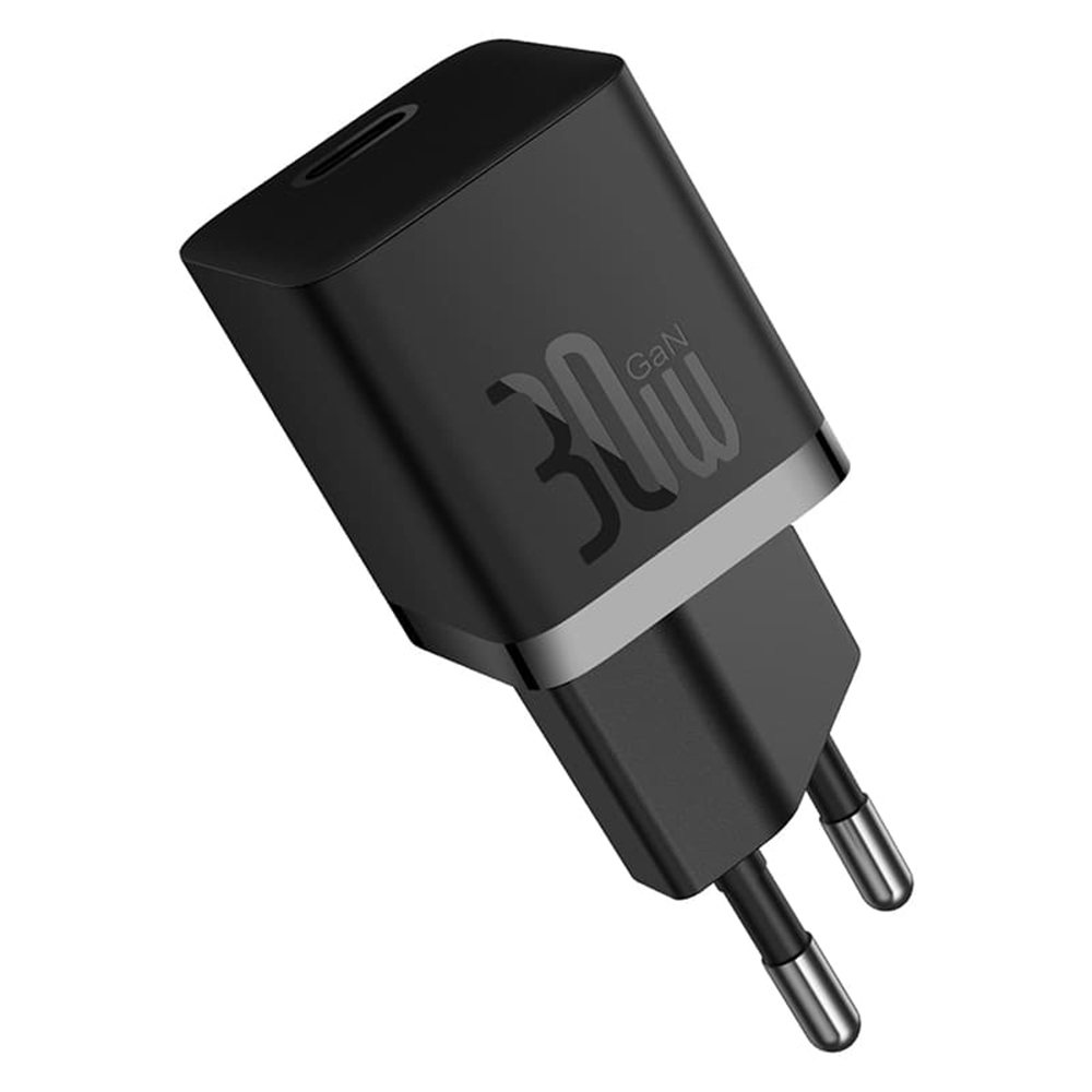 Baseus Φορτιστής GaN με Θύρα USB-C και Καλώδιο USB-C - USB-C 30W Cluster Black (Gan5)