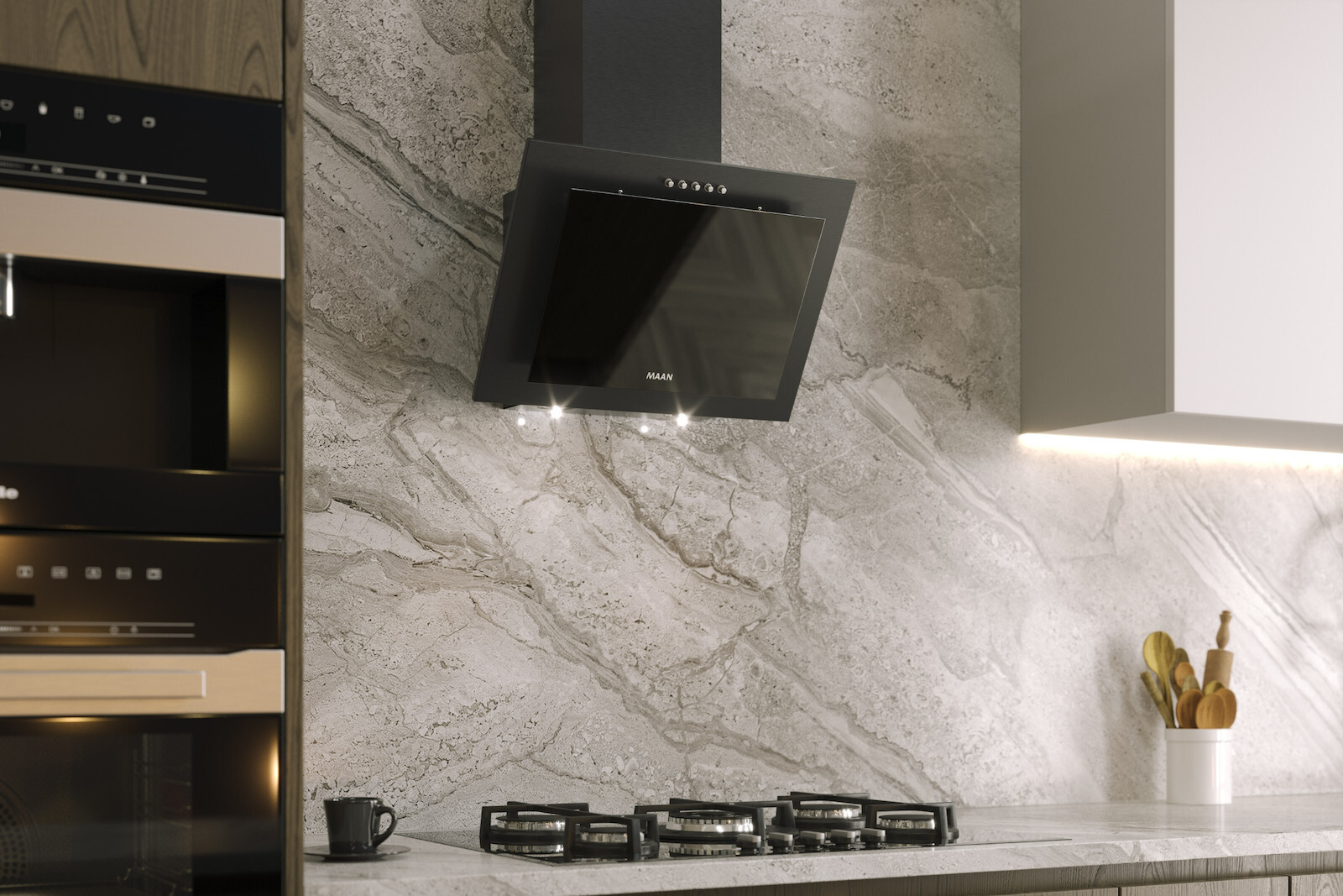 Maan Vertical PG 60 Απορροφητήρας Καμινάδα 60cm Λευκός - Image 4