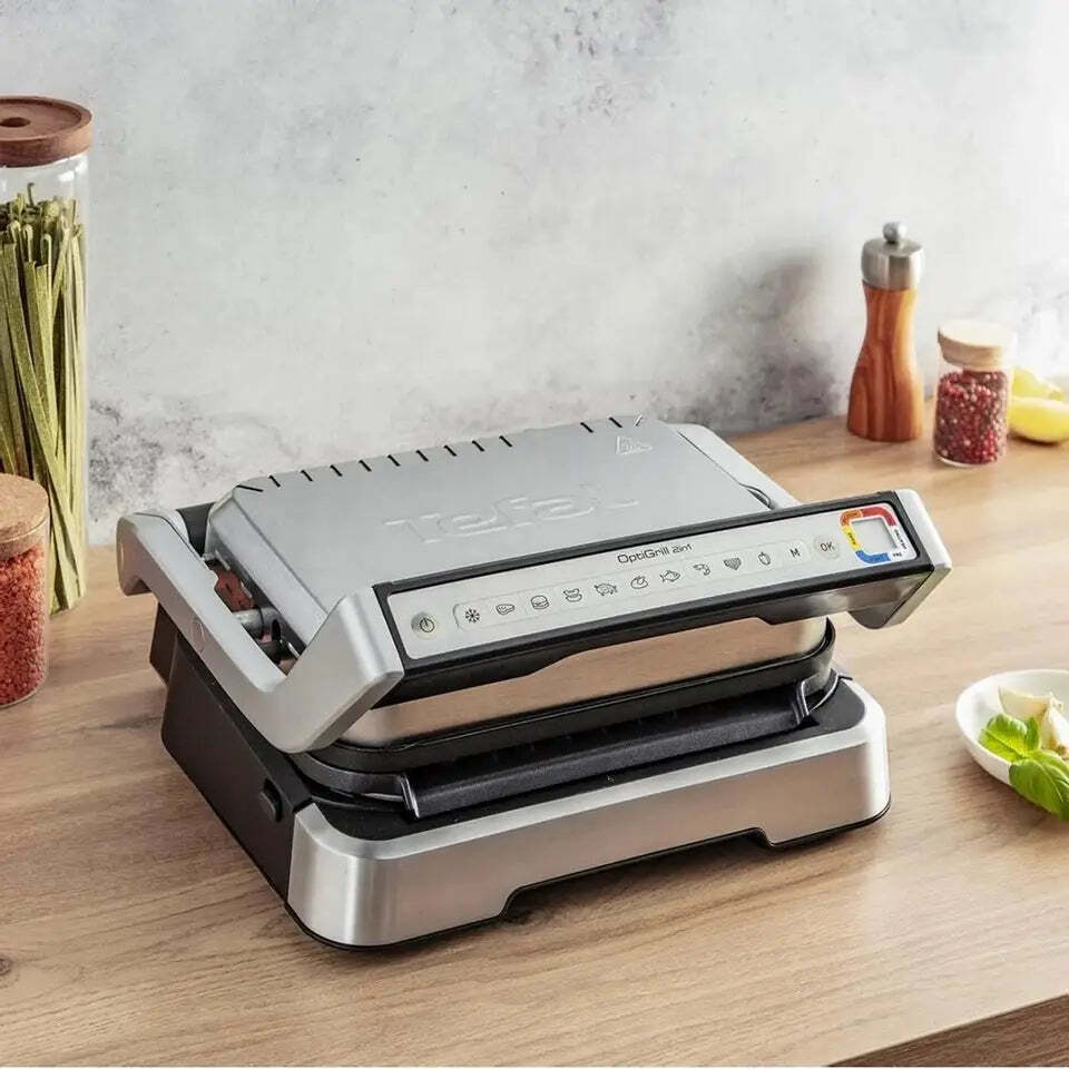 Tefal Optigrill 2in1 2100W για 2 Τοστ Inox - Image 3