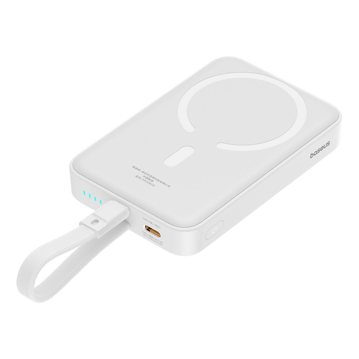Baseus Mini MagSafe Power Bank 10000mAh 20W Power Delivery Λευκό - Image 3