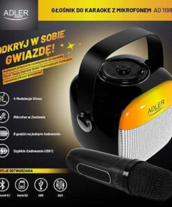 Alternative view of Adler Σύστημα Karaoke με Ασύρματo Μικρόφωνo AD 1199 σε Μαύρο Χρώμα