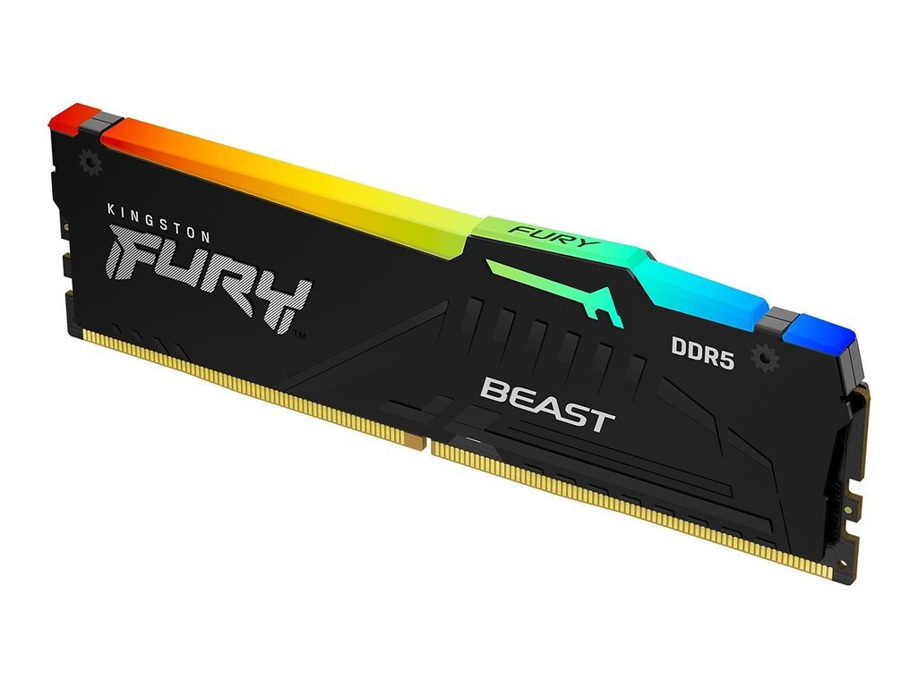 Kingston Fury Beast RGB DDR5 128GB RAM με 4x32GB Modules και Ταχύτητα 5200 για Desktop KF552C40BBAK4-128 - Image 3