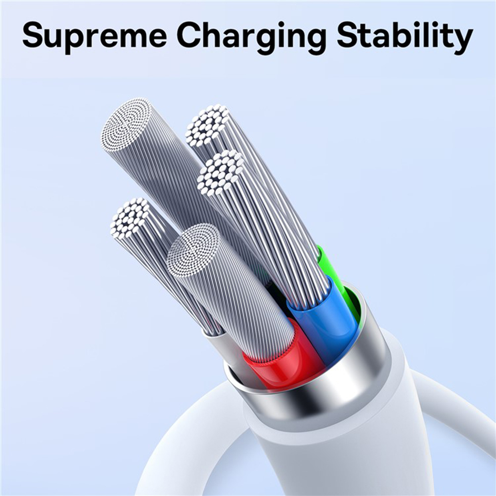 Baseus Superior Series 2 USB 2.0 Cable USB-C male - USB-C 30W Λευκό 1m (P10365200211-00) - Image 12