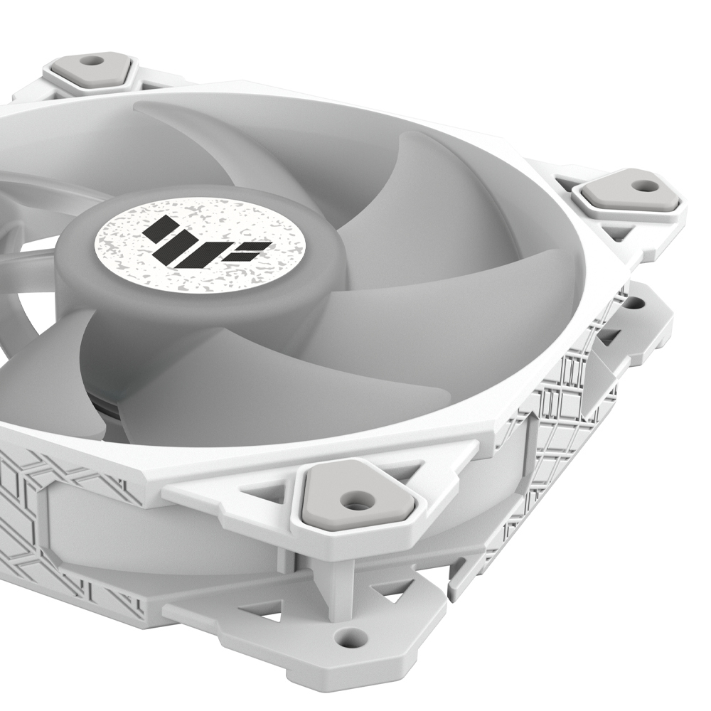 Asus TF120 Case Fan με ARGB Φωτισμό και Σύνδεση 4-Pin PWM Λευκό - Image 6