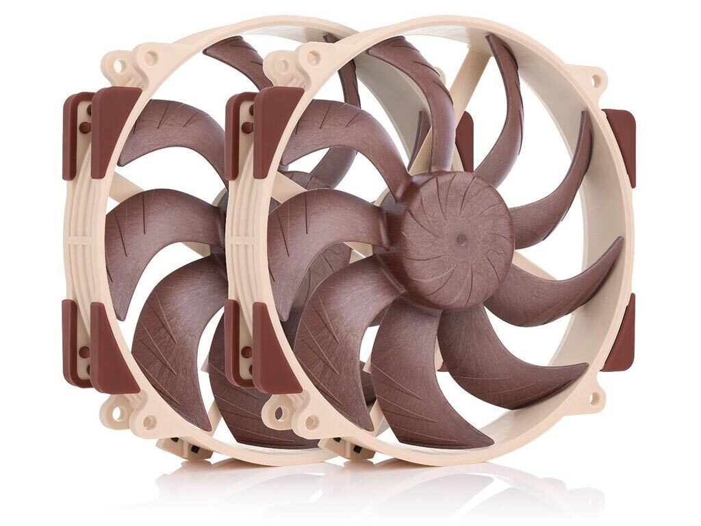 Noctua NF-A14X25R G2 PWM SX2-PP Case Fan 140mm 2τμχ Καφέ - Image 3