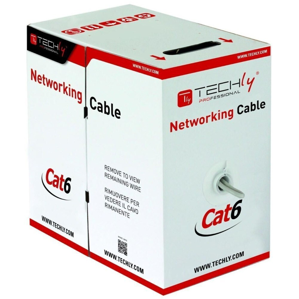 Techly S/FTP Cat.6 Καλώδιο Δικτύου Ethernet χωρίς ακροδέκτες 305m Γκρι - Image 2