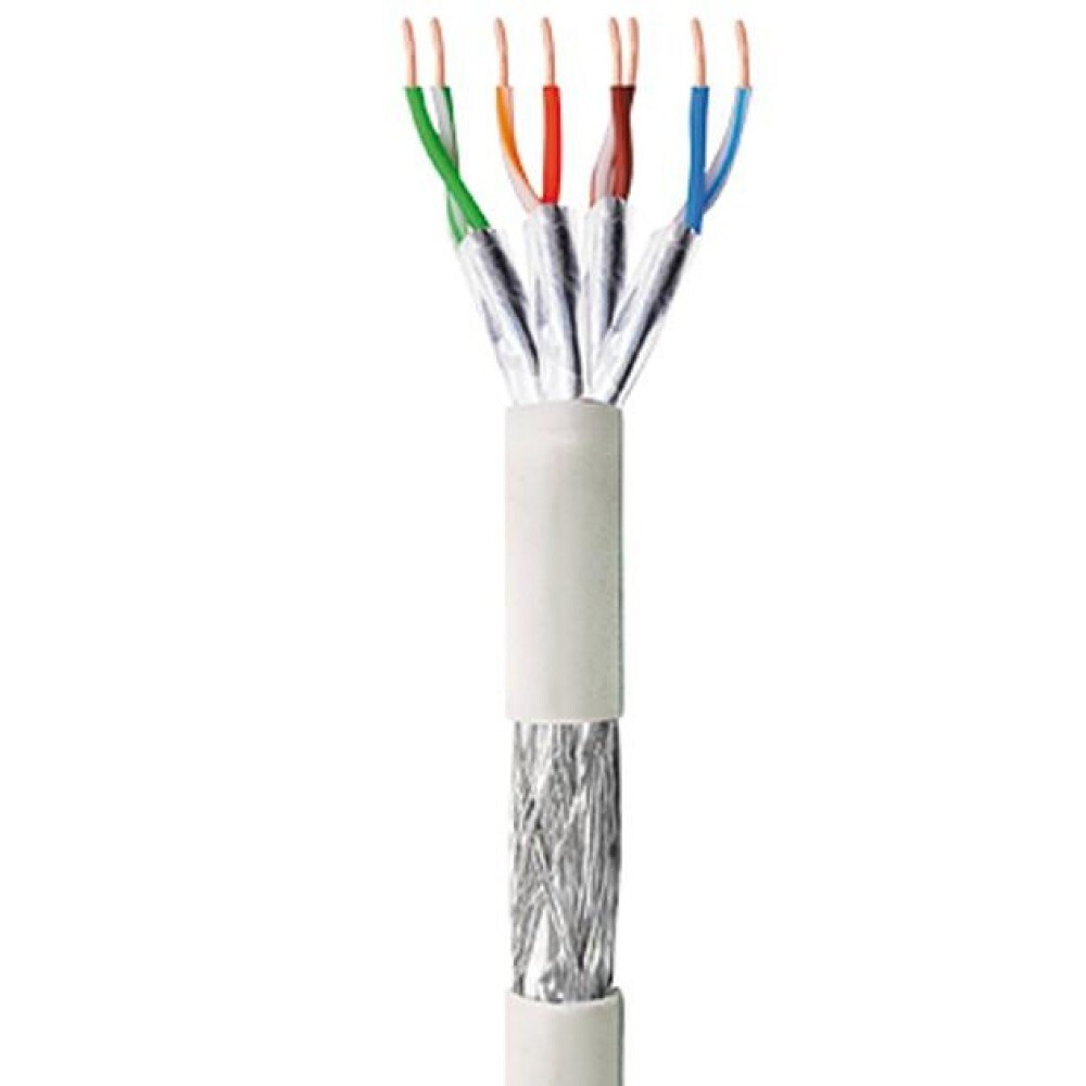 Techly S/FTP Cat.6 Καλώδιο Δικτύου Ethernet χωρίς ακροδέκτες 305m Γκρι