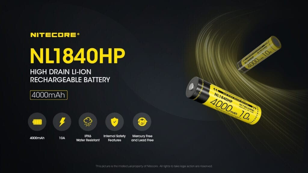 NiteCore 18650 4000mAh 3.6V 1τμχ - Image 5