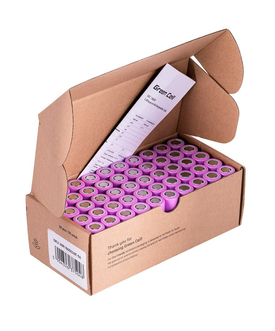 Green Cell 50gc18650nmc26 Household Battery Rechargeable 18650 Lithium-ion Li-ion Battery - Image 2