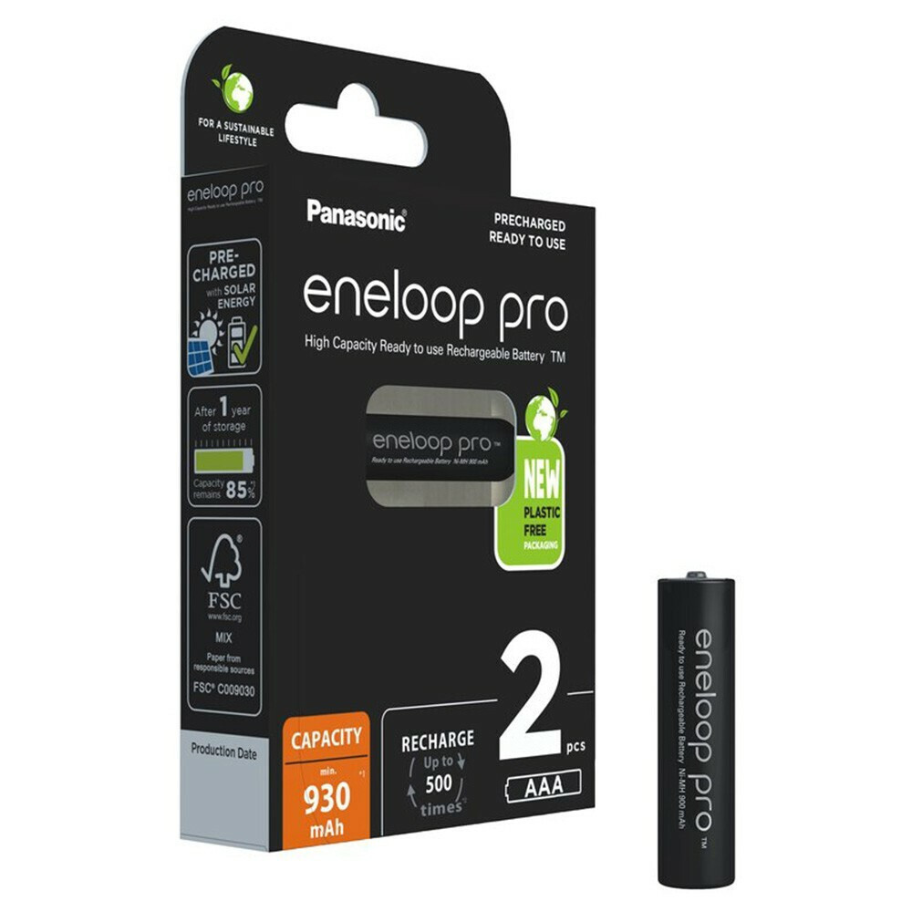 Panasonic Eneloop Pro AAA 930mAh 1.2V 2τμχ - Image 2