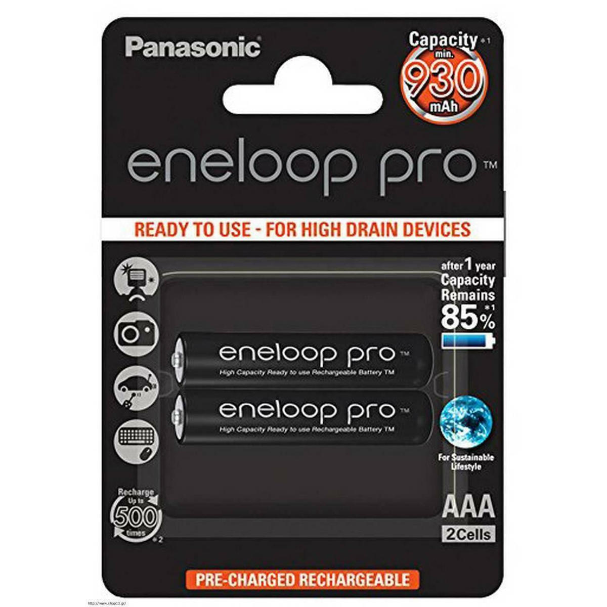 Panasonic Eneloop Pro AAA 930mAh 1.2V 2τμχ - Image 8