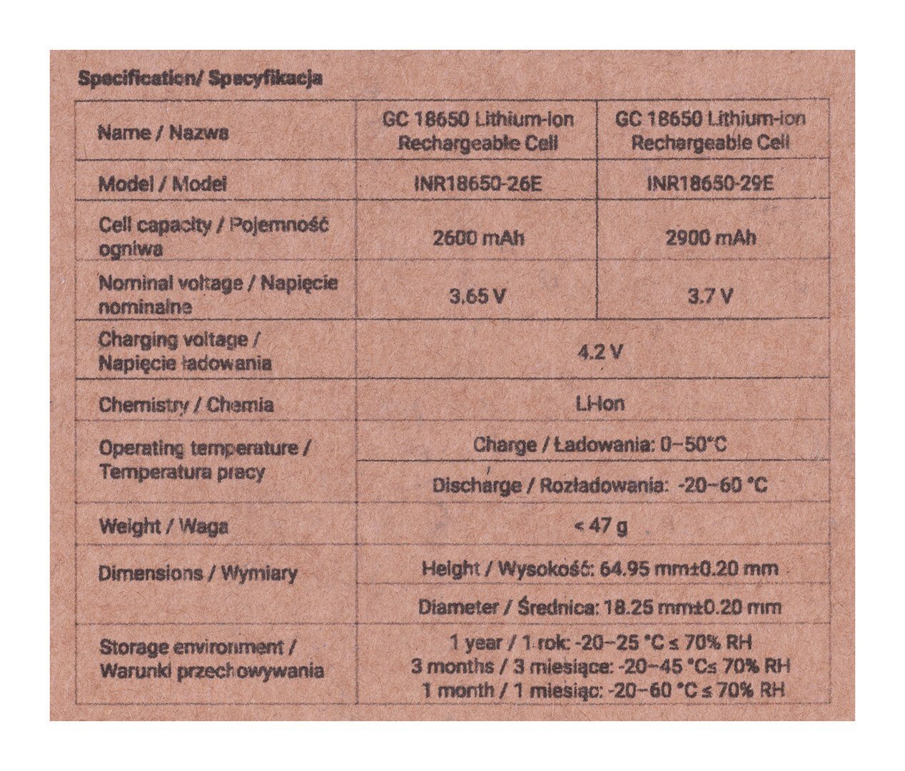 Green Cell 50gc18650nmc29 Household Battery Rechargeable 18650 Lithium-ion Li-ion Battery - Image 6