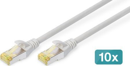 Digitus S/FTP Cat.6a Καλώδιο Δικτύου Ethernet 2m Γκρι 10τμχ - Image 2