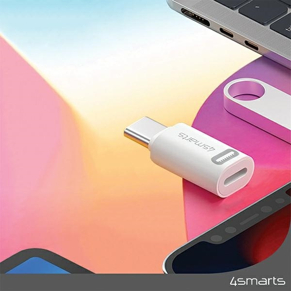 4Smarts Lightning male σε USB-C female 2τμχ (540711) - Image 2
