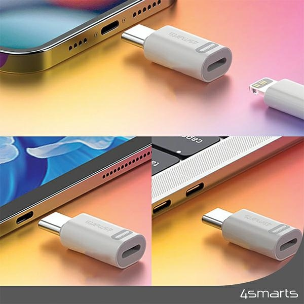 4Smarts Lightning male σε USB-C female 2τμχ (540711) - Image 3