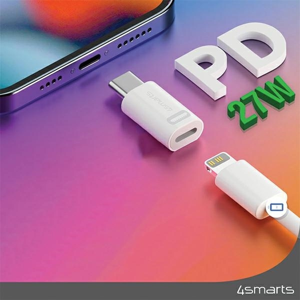4Smarts Lightning male σε USB-C female 2τμχ (540711) - Image 4