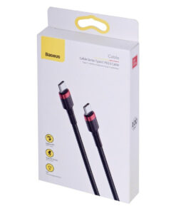 Alternative view of Baseus Cafule USB 2.0 USB-C male - USB-C 60W 1m (CATKLF-G91)