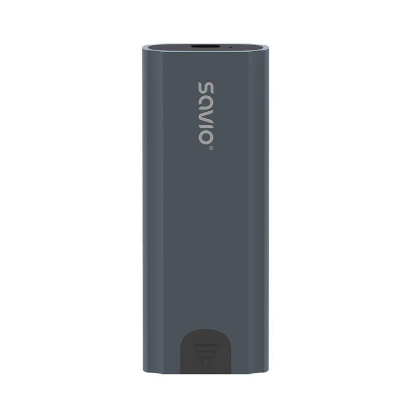 Savio Θήκη για Σκληρό Δίσκο M.2 SATA III NVME με σύνδεση Type-C σε Γκρι χρώμα - Image 12
