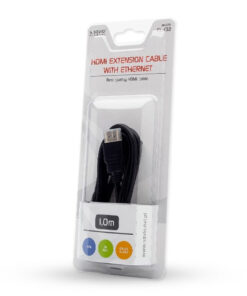 Alternative view of Savio HDMI 1.4 HDMI male - HDMI female 1m Μαύρο (CL-132)