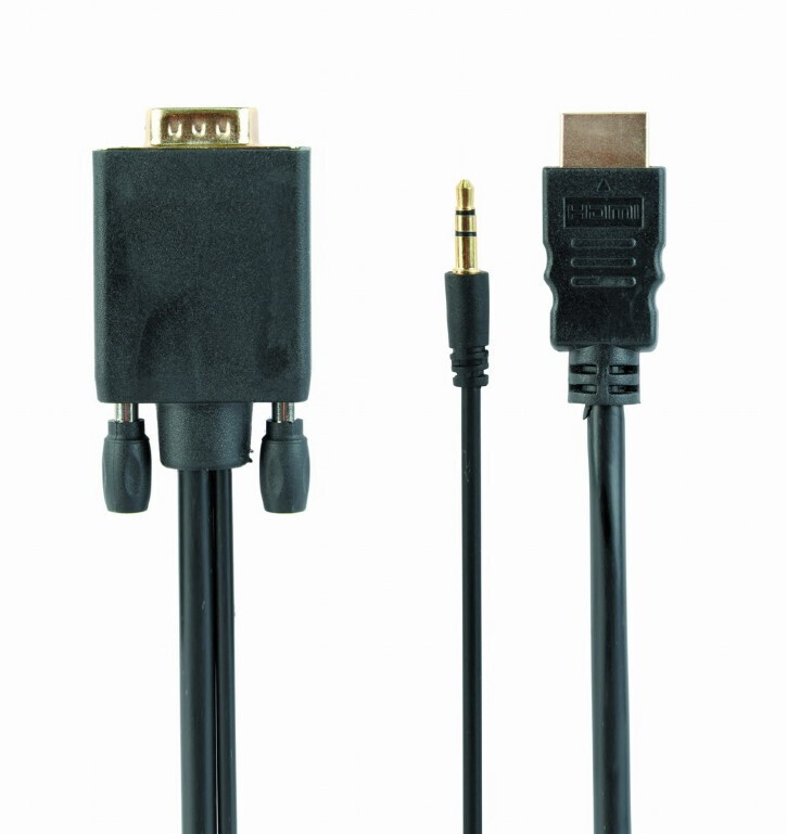 Cablexpert HDMI 1.3 HDMI male - VGA male 3m Μαύρο (A-HDMI-VGA-03-10) - Image 4