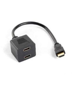 Alternative view of Lanberg HDMI male σε HDMI female 1τμχ (AD-0019-BK)