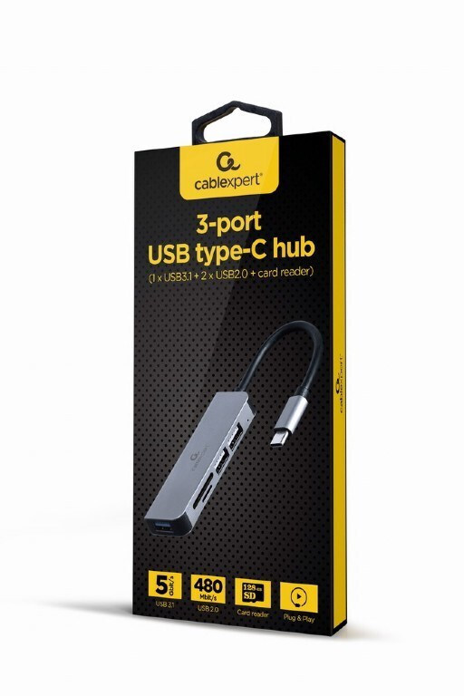 Cablexpert USB-C Docking Station με HDMI 4K PD (A-CM-COMBO5-02) - Image 3