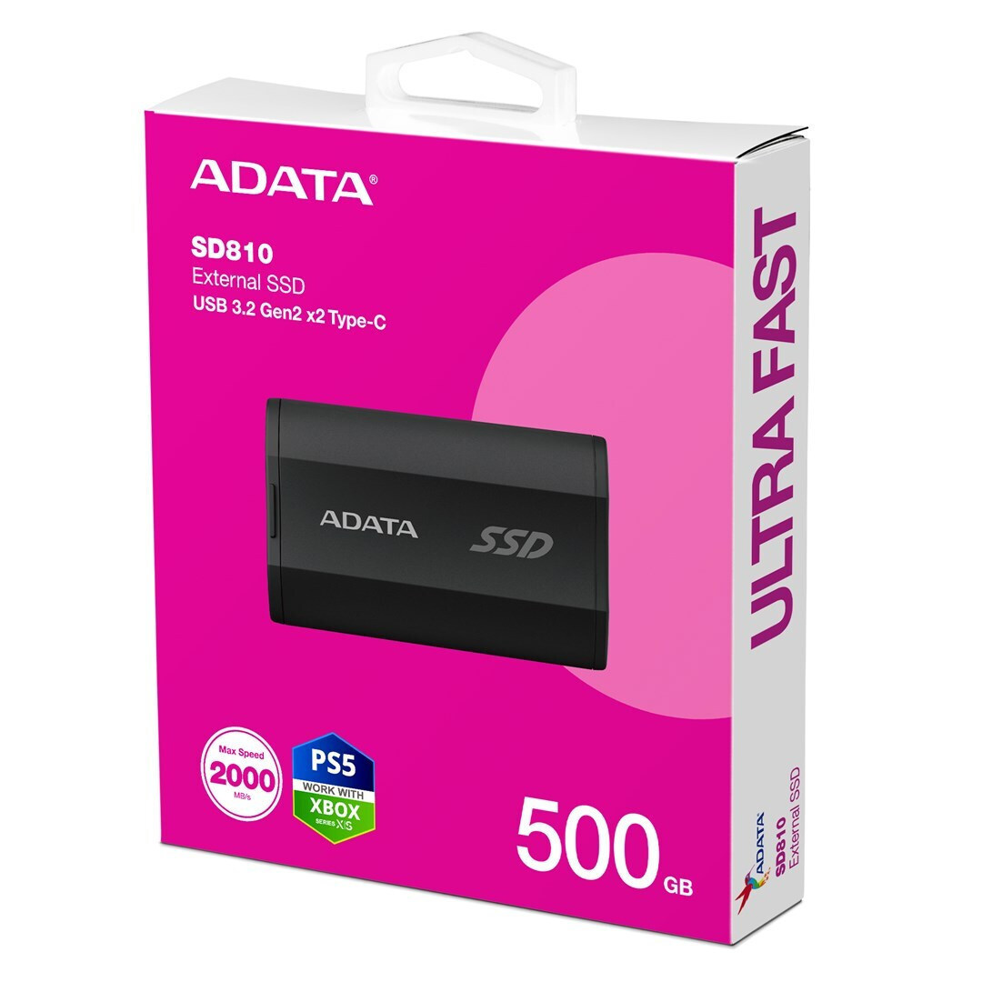 Adata SD810 USB 3.2 Εξωτερικός SSD 500GB 2.5" Μαύρο - Image 6