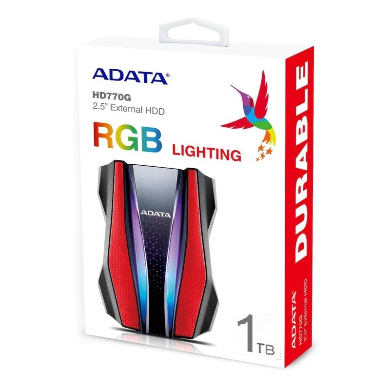 Adata HD770G USB 3.2 Εξωτερικός HDD 1TB 2.5" Κόκκινο - Image 4