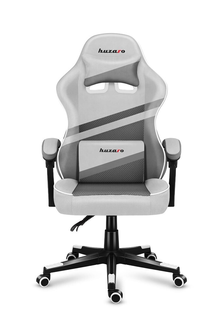 Huzaro Force 4.4 Mesh Υφασμάτινη Καρέκλα Gaming Λευκή
