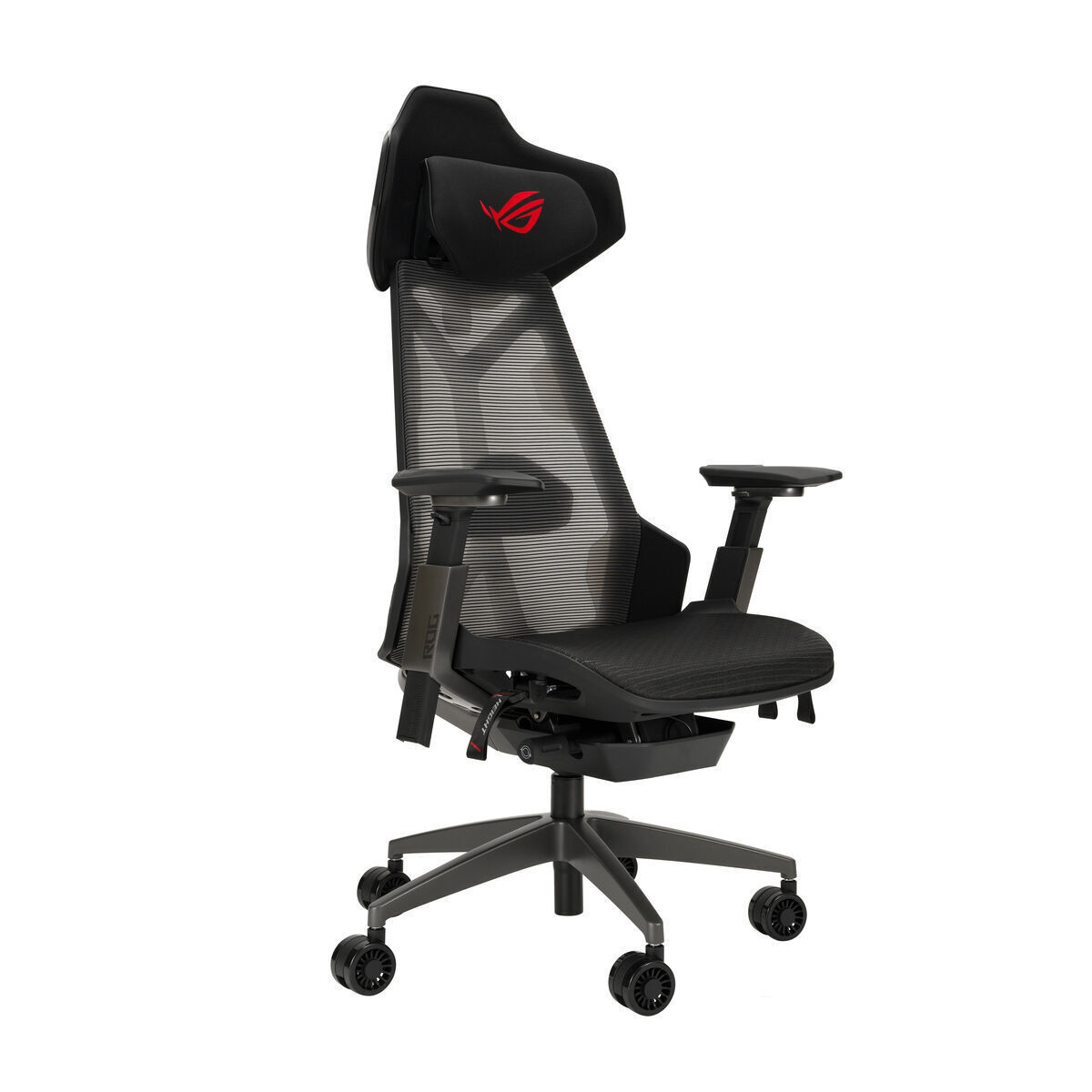 Asus Rog Destrier Καρέκλα Gaming Δερματίνης με Ρυθμιζόμενα Μπράτσα Μαύρη