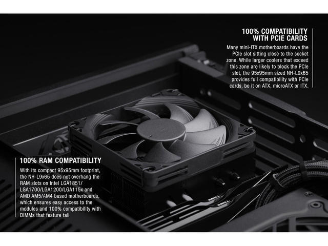 Noctua NH-L9x65 Chromax.black Socket AM4/AM5/1200/115x/1700 - Image 9