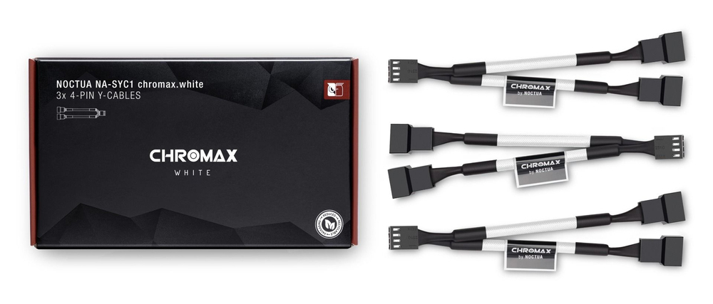 Noctua Chromax NA-SYC1 4-Pin pwm - 2x 4-Pin pwm Cable Μαύρο - Image 4