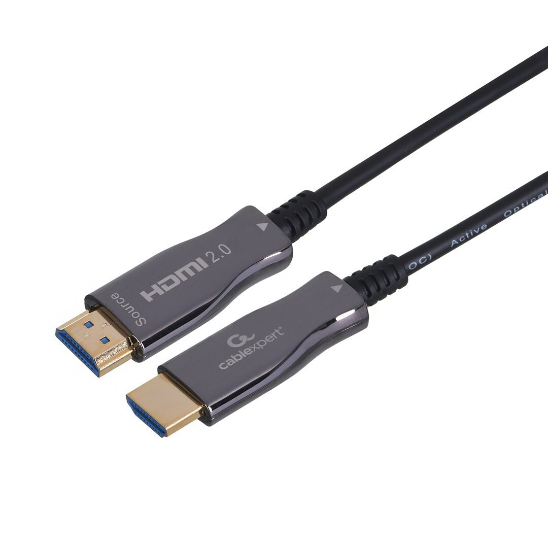 Cablexpert Active Optical HDMI 2.0 HDMI male - HDMI male 20m Μαύρο (CCBP-HDMI-AOC-20M-02) - Image 3