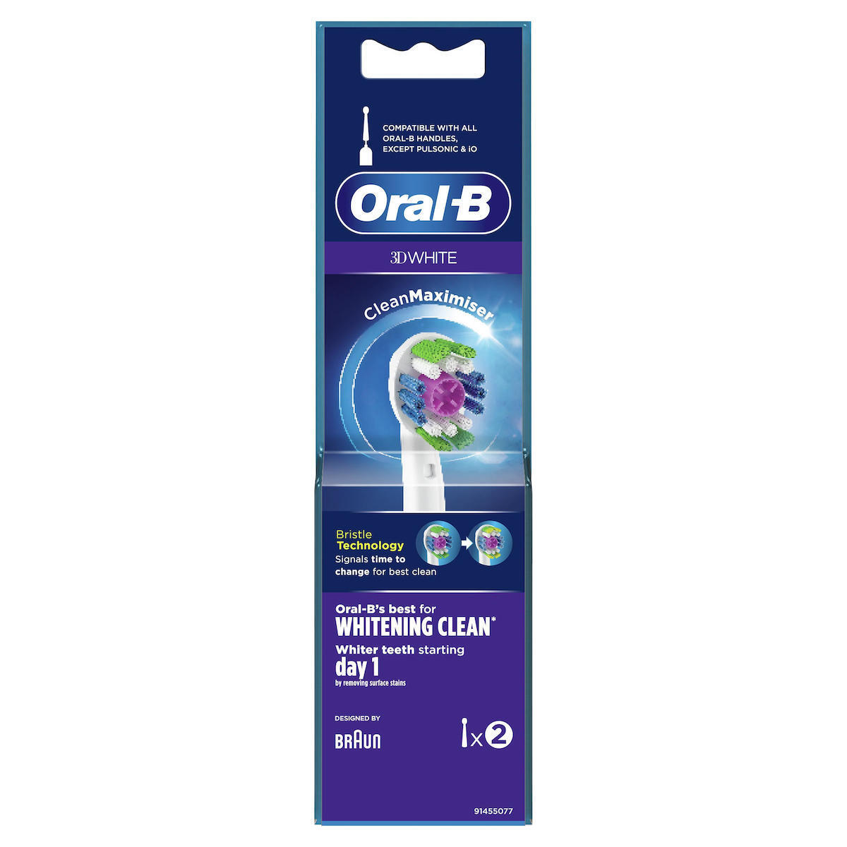 Oral-B Cleanmaximiser Ανταλλακτικές Κεφαλές για Ηλεκτρική Οδοντόβουρτσα 2τμχ - Image 2