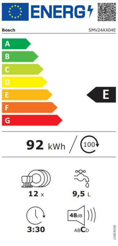 Bosch Πλήρως Εντοιχιζόμενο για 12 Σερβίτσια Π55xY81.5εκ. SMV24AX04E - Image 9