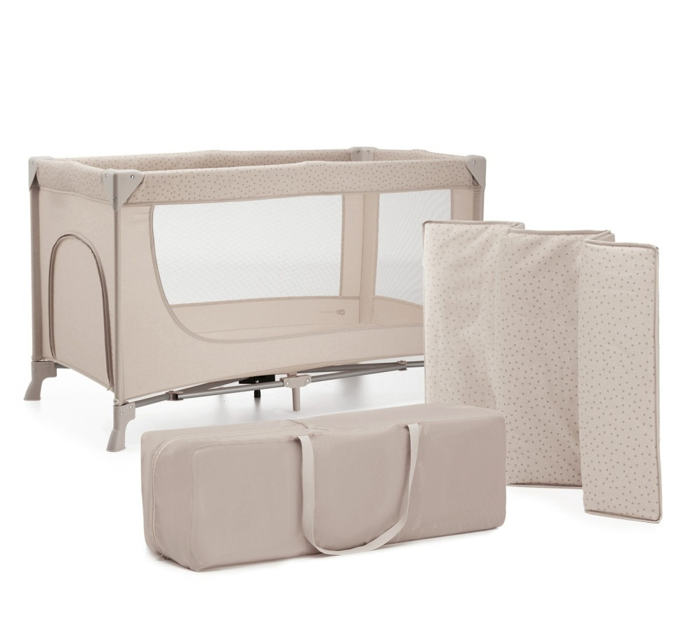 Kinderkraft Joy2 Παρκοκρέβατο 2 Επιπέδων με Στρώμα Μπεζ 129x73cm - Image 4