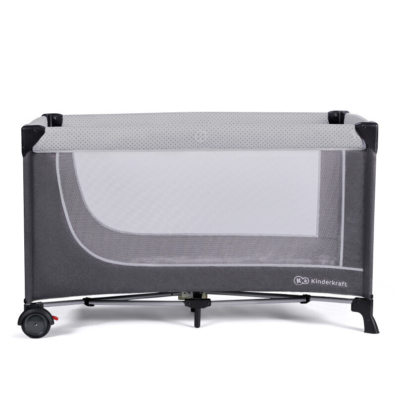 Kinderkraft Leody Παρκοκρέβατο 2 Επιπέδων με Στρώμα Γκρι 126x65cm - Image 6